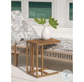 St Tropez Natural Teak Outdoor Rectangular Small End Table
