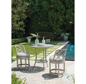 Silver Sands Soft Gray Outdoor Bistro Table