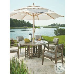 La Jolla Brown Outdoor Round Dining Table
