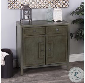 Imperial Green Console Cabinet