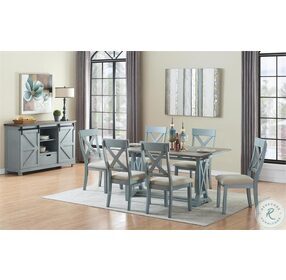 Bar Harbor Blue Dining Chair Set of 2