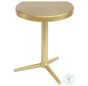 Derby Brass Steel Accent Table