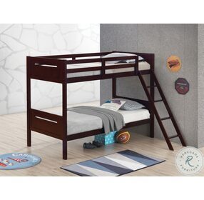 Littleton Espresso Twin Over Twin Bunk Bed