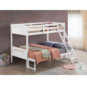 Littleton White Twin Over Full Bunk Bed