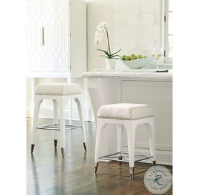 Avondale Arctic White Northbrook Counter Height Stool