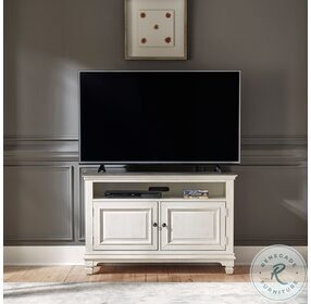 Allyson Park Wire Brushed White And Charcoal Gray 46" TV Console