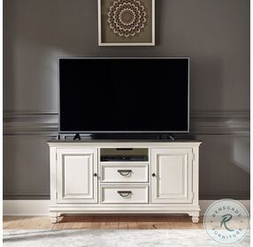 Allyson Park Wire Brushed White And Charcoal Gray 56" TV Console