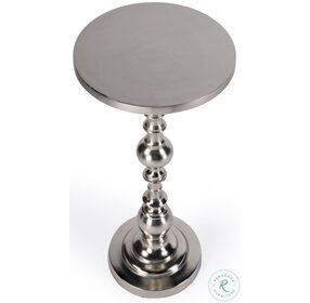 Darien Silver Pedestal End Table