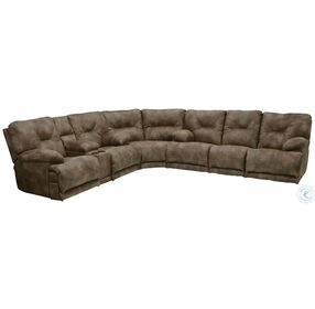 Voyager Brandy Reclining RAF Sectional