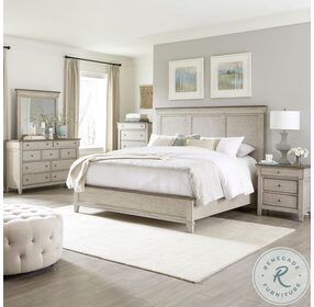 Ivy Hollow Weathered Linen And Dusty Taupe Queen Panel Bed