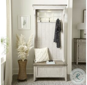 Ivy Hollow Weathered Linen And Dusty Taupe Hall Tree