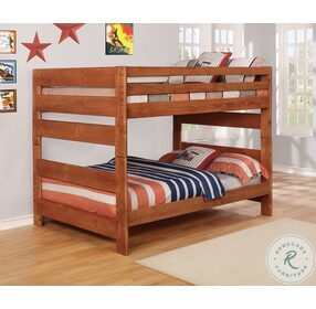 Wrangle Hill Amber Wash Full Over Full Bunk Bed