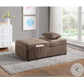 Garrell Brown Lift Top Storage Bench With Pull Out Bed