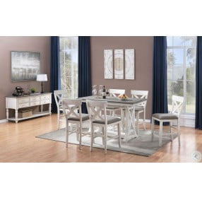 Bar Harbor Ii Cream Counter Height Dining Table