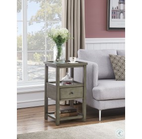 Cape Cod Grey 1 Drawer Chairside Table