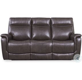 Trailblaze Tobacco Brown Power Reclining Sofa with Power Headrest And Footrest
