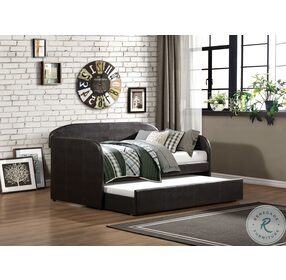 Roland Dark Brown Twin Daybed With Trundle