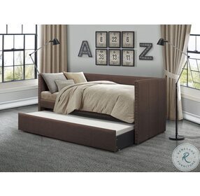 Therese Chocolate Twin Daybed with Trundle