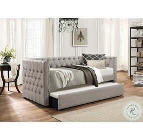 Adalie Grey Twin Daybed With Trundle