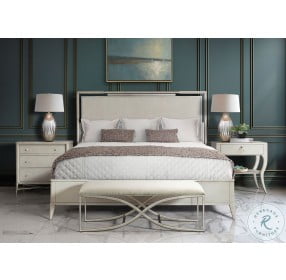 Maisie Champagne Upholstered 48" Bed Bench