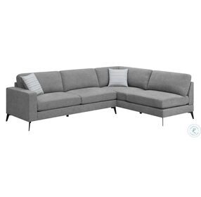 Clint Grey and Aloe Sectional
