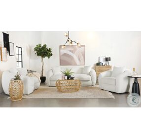 Isabella White Upholstered Sofa