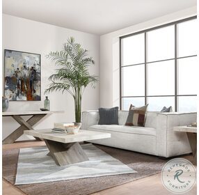 Durant White And Brown Coffee Table