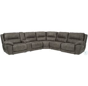 Cranedall Quarry Power Reclining Console Sectional