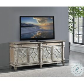 Barclay Weathered 2 Drawer 4 Door TV Stand