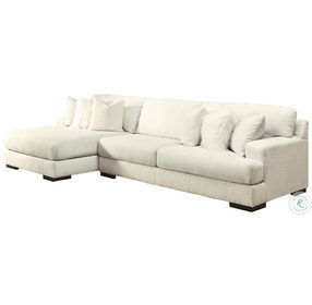 Zada Ivory LAF Small Corner Chaise Sectional