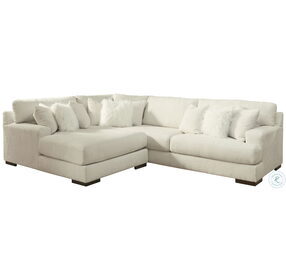 Zada Ivory LAF Chaise Sectional