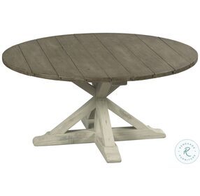 Reclamation Place Willow And Sun Dried Natural Round Occasional Table Set