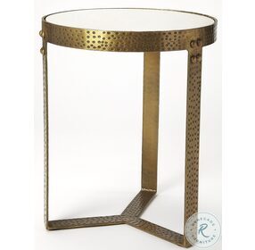 Elton Marble and Metal End Table