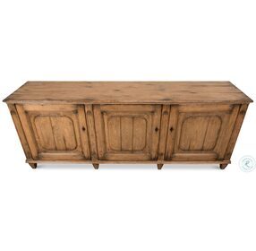 French Country Tan Old Pine Stain Sideboard