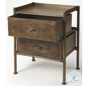 Cameron Bronze Industrial Chic Side Table