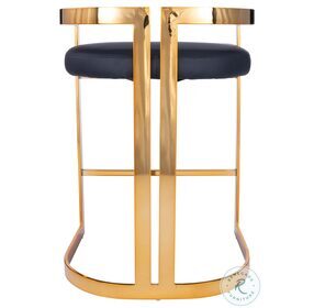 Clarence Gold And Black Counter Height Stool