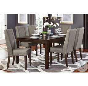 Kavanaugh Dark Brown Rectangular Extendable Dining Table
