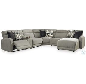 Colleyville Stone 6 Piece Power Reclining Sectional with Chaise