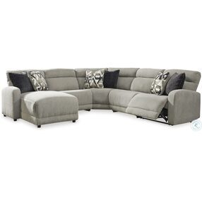 Colleyville Stone 5 Piece Power Reclining Sectional with Chaise