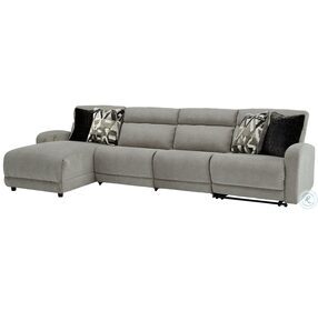 Colleyville Stone 4 Piece Power Reclining Sectional with LAF Chaise