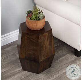 Gulchatai Wood And Gold Accent Table