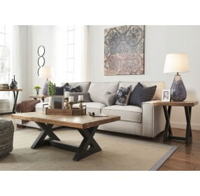 Wesling Light Brown Sofa Table