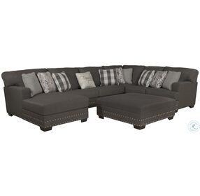 Crawford Metal And Charcoal LAF Large Sectional