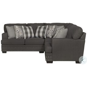 Crawford Metal And Charcoal LAF Small Sectional