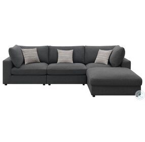 Serene Charcoal 4 Peice Sectional