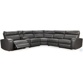 Samperstone Gray 6 Piece Power Reclining Sectional