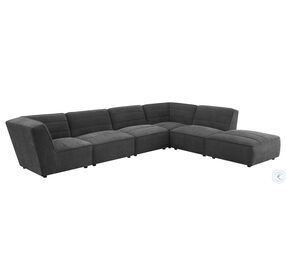 Sunny Dark Charcoal 6 Piece Sectional