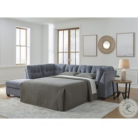 Marleton Denim 2 Piece Sleeper Sectional with LAF Chaise