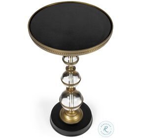 Forella Granite And Acrylic Pedestal End Table