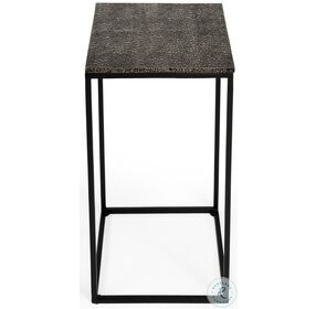 Lacrossa Silver Top And Nickel End Table
